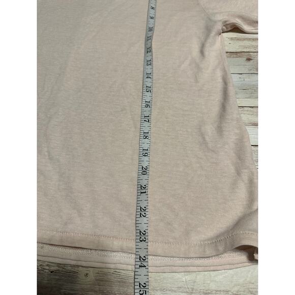 Wrap London Round Neck Short-Sleeve Tee Women's Size 8 Hemp Cotton Off White - Picture 5 of 6